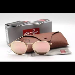 Ray-Ban RB3447 Gold/Cooper Flash Round 50mm 💕